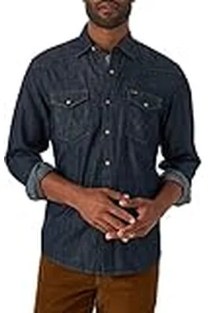 Wrangler Iconic Regular Fit Snap Shirt Camisa Abotonada, , XXL para Hombre
