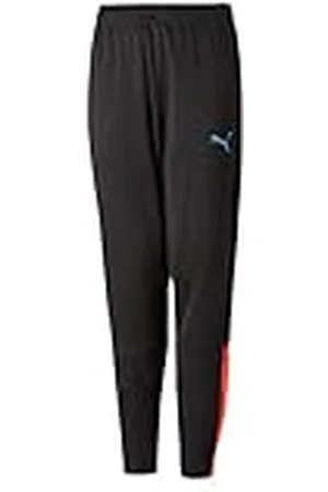PUMA Teamliga Training Pants Jr Pantalones de Punto, Unisex niños, Negro-Azul Glimmer, 164