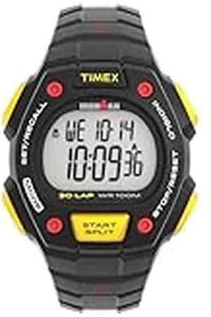 Timex Ironman Classic 30 - Reloj para hombre de 41 mm, pulsera en resina negra, esfera digital, caja negra TW5M58900