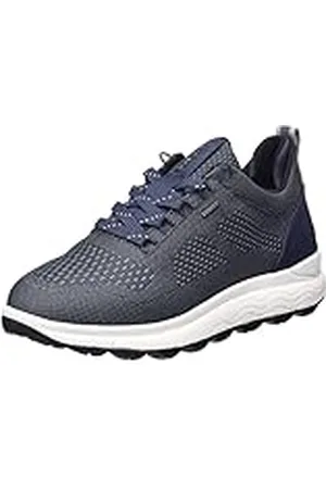 Geox D Spherica 4X4 B Abx, Sneakers para Mujer, Multicolor (Dk Jeans/Lt Grey), 35 EU