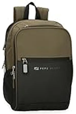 Pepe Jeans Jarvis Mochila para Portátil 12" Verde 25x37x10 cms Piel Sintética y Poliéster 11,1L by Joumma Bags