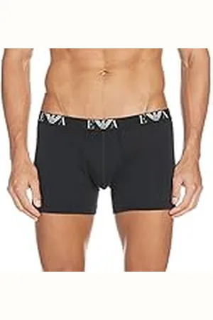 Emporio Armani Emporio Armani Calzoncillos tipo bóxer para hombre 111284cc715, negros (Nero/Nero 07320), M UK