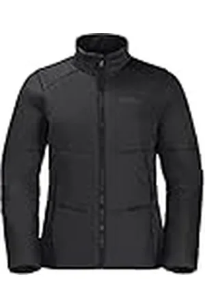 Jack Wolfskin Bergland Abrigo de Vestir, Negro, XS para Mujer