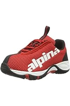 Alpina 680274 - Zapatillas de montaña para Unisex-niño, Color Rojo, Talla 33