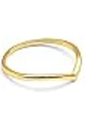 SINGULARU Anillo Peak. Plata de Ley 925 con Acabado Baño de de 18 Kt. Joyas para Mujer. Talla 12