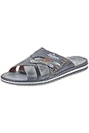 Rieker 21599, Zuecos Hombre, Azul (Ocean/Denim 14), 45 EU