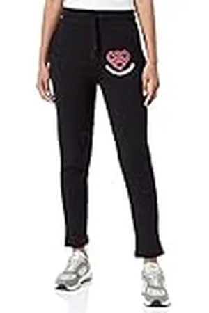 Moschino Regular fit Jogger with Chained Hearts Print Pantalones Casuales, , 38 De Las Mujeres