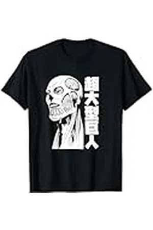 Attack on Titan Season 4 Colossal Titan con Kanji Camiseta
