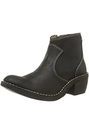 Fly London Flot, Botines tacón, Negro-Noir (Black), 40