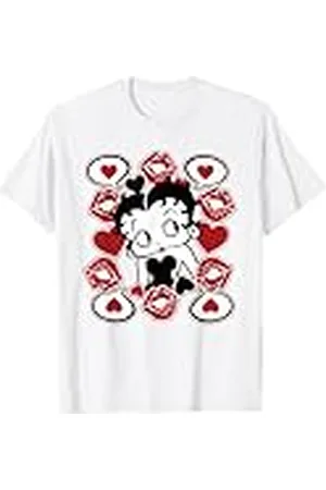 Betty Boop Labios y corazones de Camiseta
