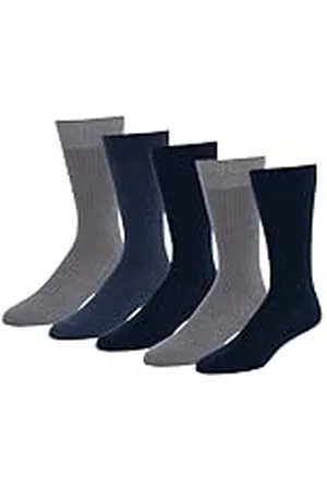 Amazon Calcetines de Vestir Estampados Cómodos Hombre, 5 Pares, , 46-48