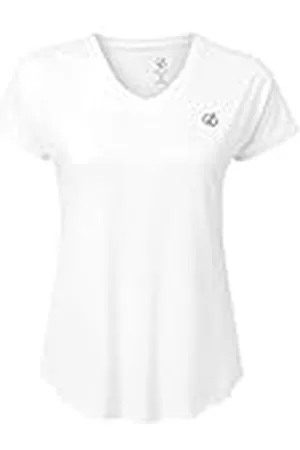 Dare 2B Dare2B Vigilant - Camiseta De Deporte Con Cuello De Pico, Tejido Elástico Y Ligero De Secado Rápido T-Shirts/Polos/Vests, Mujer, White, 16