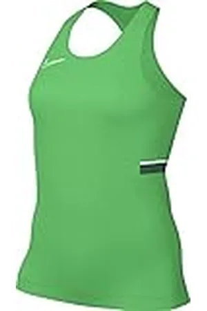 Nike Dri-Fit Academy, Top De Fútbol Sin Mangas, Lt Green Spark/Blanco/Pino Green/Blanco, L, Mujer