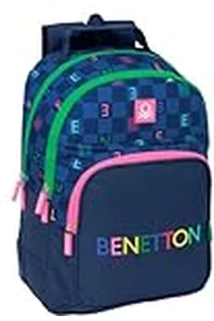 Safta BENETTON DAMERO - Mochila Escolar Infantil, Ideal para Niños de Diferentes Edades, Cómoda y Versátil, Calidad y Resistencia, 32x15x42 cm