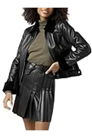 Naf-naf Veste en Cuir Cuero, , 40 para Mujer
