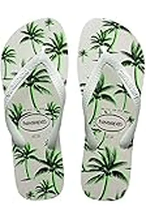 Havaianas Aloha, Sandalias Hombre, White/White/Green, 35/36