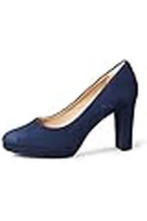 Clarks Kendra Sienna, Zapatos de tacón con Punta Cerrada Mujer, Azul (Blue Marine), 37.5 EU