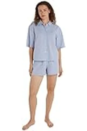 Tommy Hilfiger Conjunto de pijama Mujer Short Sleeve corto, Blau (Azul), M