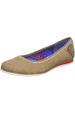 QS by s.Oliver Casual - Bailarinas de Material sintético Mujer, Color marrón, Talla 39