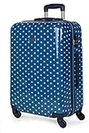 Skpat Maleta Infantil Juvenil de Viaje Trolley 65 cm Mediana Policarbonato Estampado Lunares. Rígida Cómoda y Ligera. 4 Ruedas. Candado. Calidad Marca 66460, Color