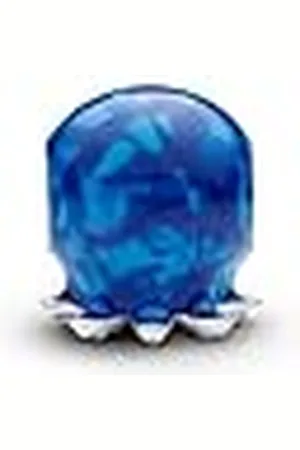 PANDORA Moments 793463C01 - Colgante de pulpo de plata de ley con cristal artificial, compatible con pulseras Moments, Blau, Plata de ley, Cristal artificial.