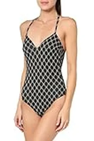 Emporio Armani One-Piece Padded Jacquard Monogram Swimsuit Mujer, , L