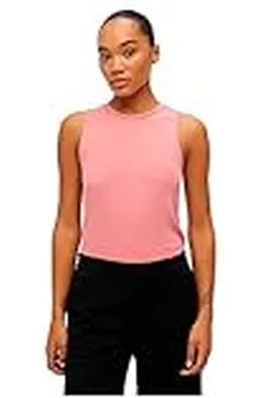 Object Objjamie S/L Camiseta sin Mangas Noos Top, Albaricoque de Marca, Mujer