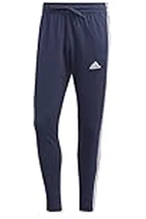 adidas Hombre Essentials Single Jersey Tapered Open Hem 3-Stripes Pants, , XL
