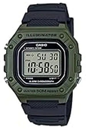 Casio Reloj Digital para Hombre de Cuarzo con Correa en Resina W-218H-3AVEF