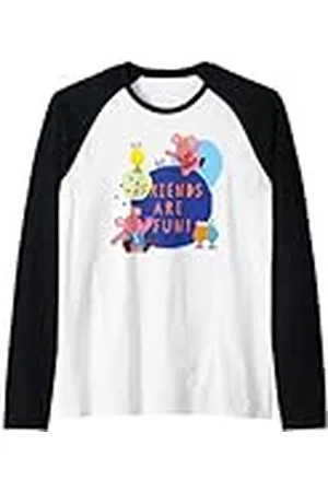 Clangers ¡Los amigos de Small Tiny & Flying Froglets son divertidos! Retro Camiseta Manga Raglan