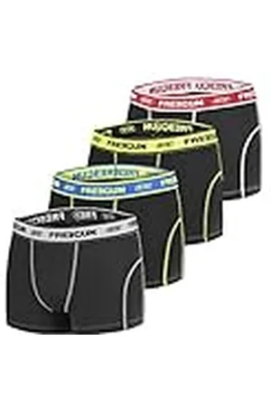 Freegun Caleçon Hombre Aktiv, Ropa Interior Hombre, Deporte, Multi-Deporte (Paquete de 4)