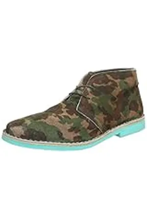 SELECTED Sel Leon Camo, Náuticos Hombre, Multicolor (Mehrfarbig (Green), 46