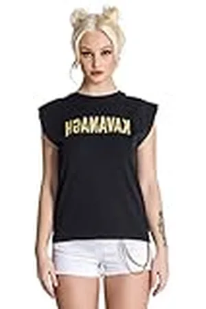 Gianni Kavanagh Reverse Top, T Shirt Mujer, Negro , M