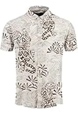 Key Largo Resort 1/2 Patterned Camisa, , M Hombres