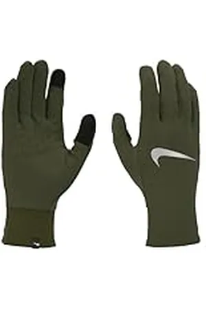 Nike M Sphere 4.0 RG 360 - Guantes de Correr para Hombre, Color Verde Oliva/Plata Mediana, Talla: M, N.100.2980.203.MD