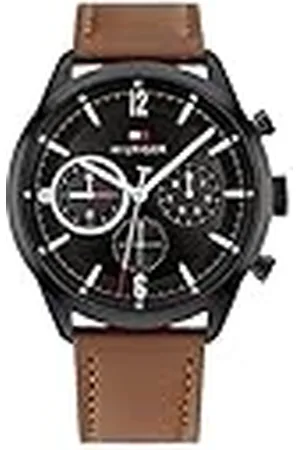 Tommy Hilfiger Reloj Analógico de Cuarzo multifunción para Hombre con Correa en Piel - 1791942