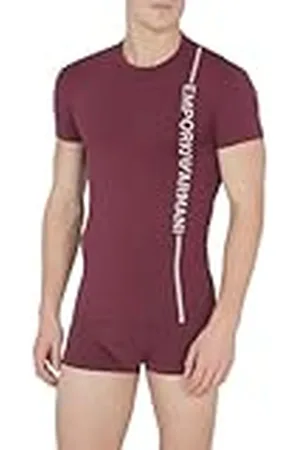 Emporio Armani Emporio Armani Camiseta de Cuello Para Hombre Con Logotipo Lateral, Camiseta Hombre, , M