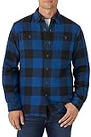 Wrangler Langärmelige Hemdjacke mit Sherpa-futter Camisa, Búfalo Azul, 3XL Hombres