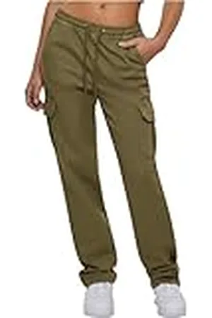 Urban classics Ladies High Waist Twill Cargo Pants Pantalones, , XXXXL para Mujer