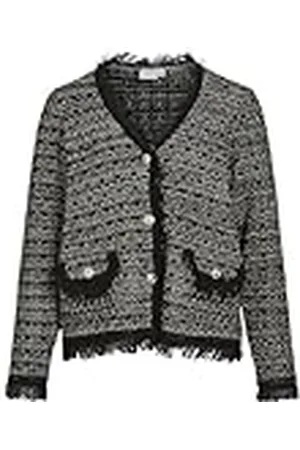 VILA Knit Visolera L/S Detail-Cárdigan de Punto, , L para Mujer