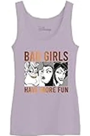 Disney Wodvilntk030 Camiseta sin Mangas, Lila, XS para Mujer