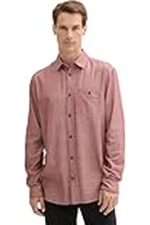 TOM TAILOR 1042662 Camisa Espiga, , L Hombres