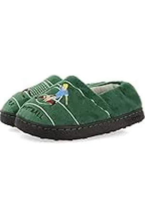 Gioseppo Zapatillas de Estar por casa Verdes con Estampado de Campo de fútbol para niña y niño johvi