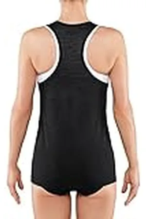 Falke Silk-Wool Tanktop Camiseta de Tirantes para Mujer, Antracita, Large