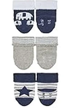 Sterntaler Baby-söckchen 3er Elefant Calcetines, , 0 para Bebés
