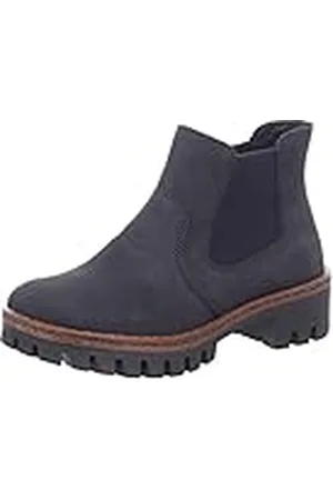 Rieker Herbst/Winter, Botas Chelsea Mujer, Negro (Schwarz/Schwarz/01 01), 39 EU