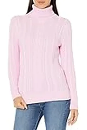 Amazon Jersey de Cuello Vuelto y Punto Cable de Tipo Pescador (Disponible en Tallas Grandes) Mujer, , XXL