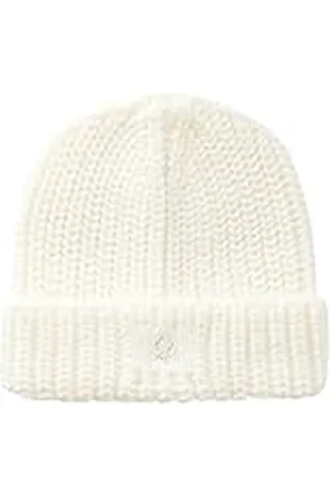 Benetton Gorro de Punto 105hca008 Boina, Color Blanco, Medium para Niñas