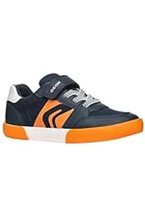 Geox J GISLI Boy D, Zapatillas, Navy/Orange, 31 EU