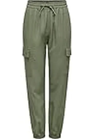 ONLY Onlcaro MW Lin Pull-up Cargo Pnt Noos Pantalones, , M / 32L para Mujer
